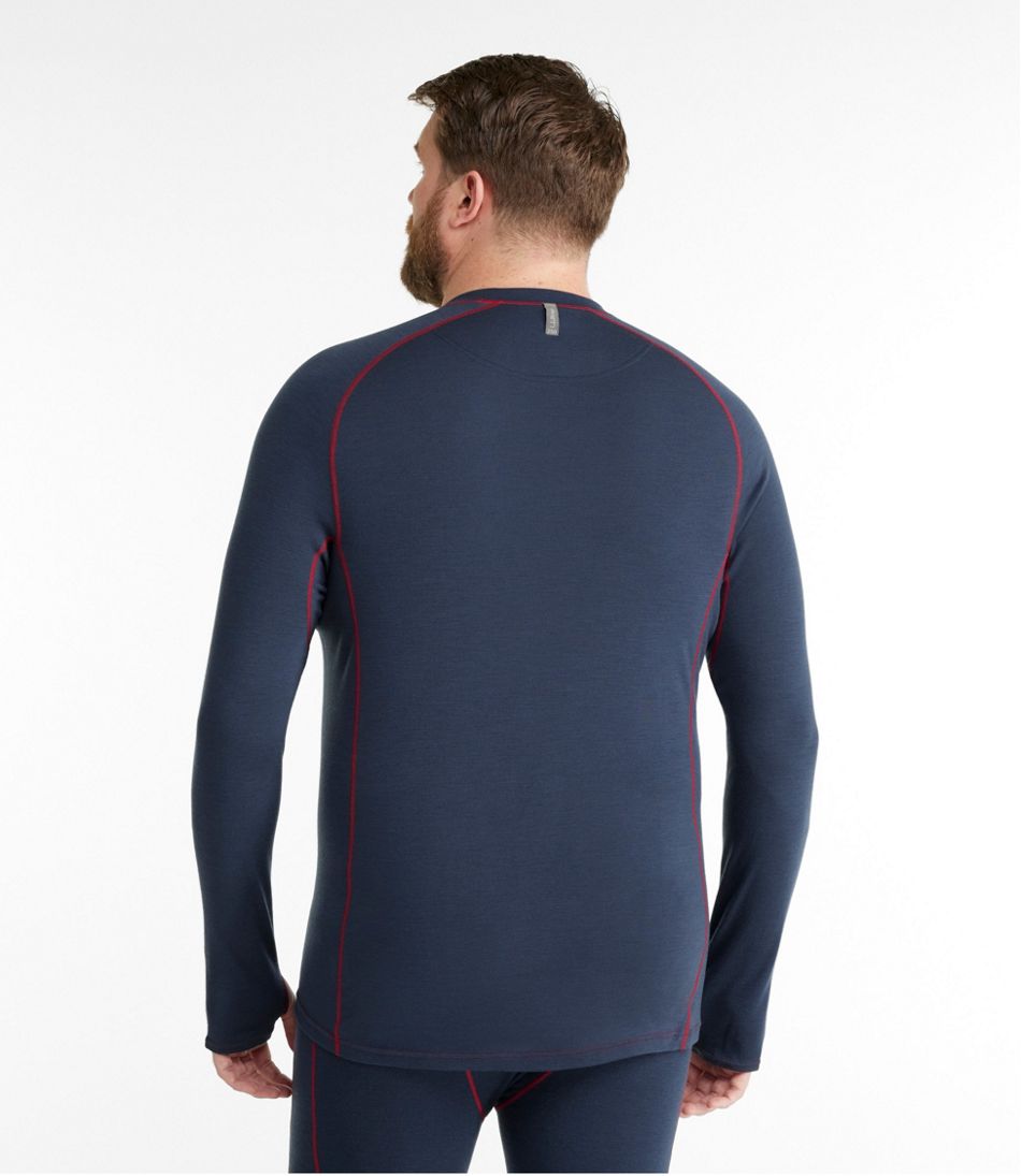 L.L.Bean Men's Cresta Wool Midweight 250 Crew Top CLOTHING