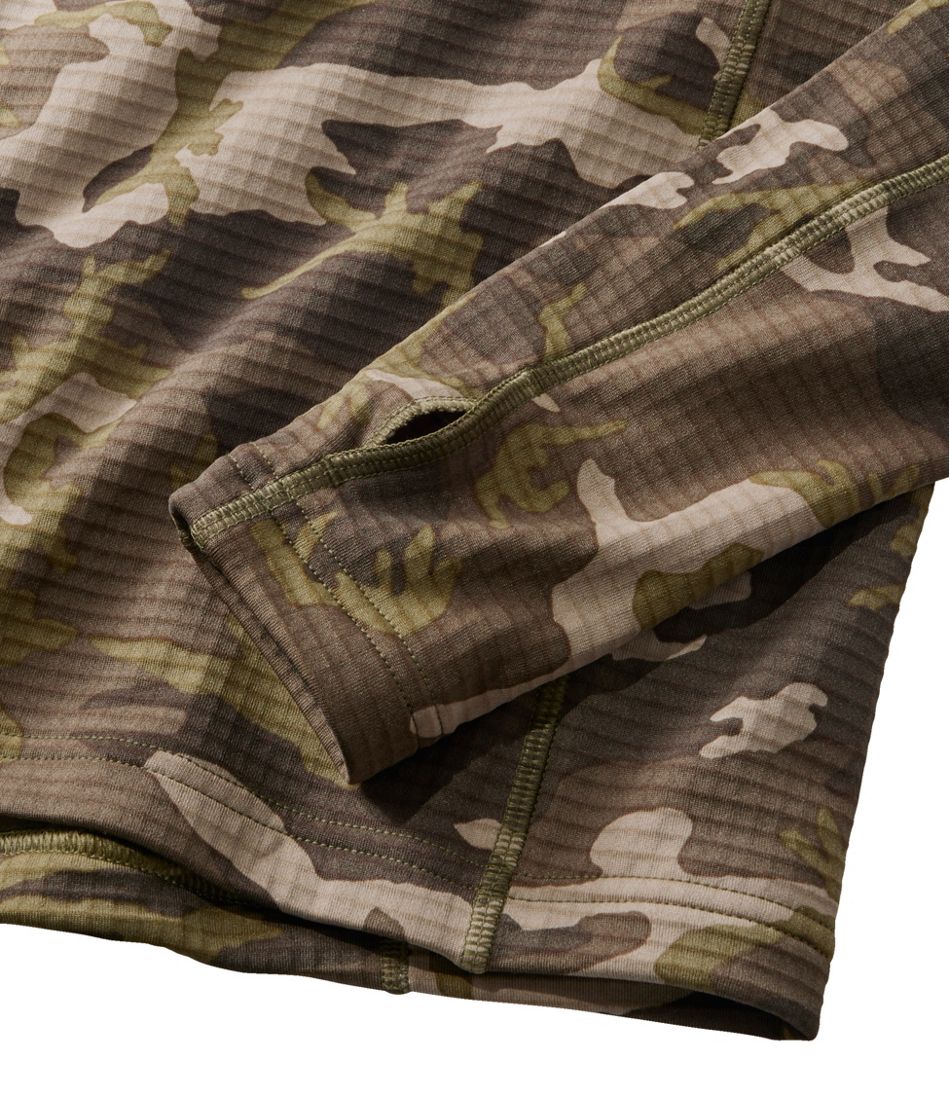 L.L.Bean Men's Heavyweight Base Layer Crew Top, Print CLOTHING