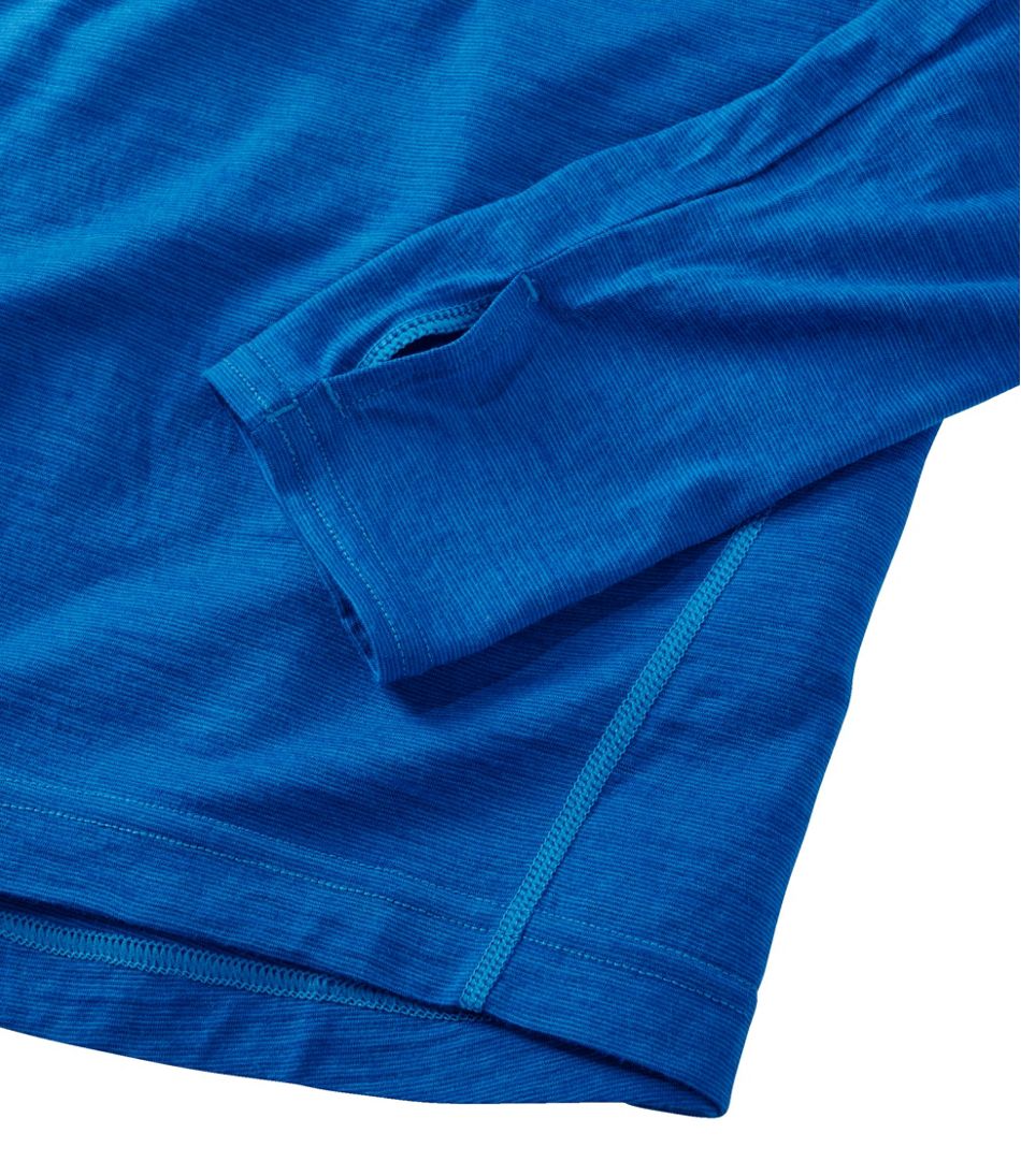 L.L.Bean Men's Cresta Ultralight 150 Crew Top, Stripe CLOTHING