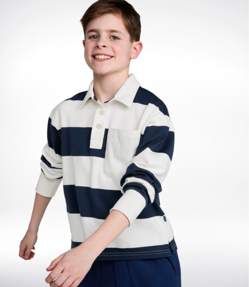 L.L.Bean Kids' Striped Rugby Shirt CLOTHING
