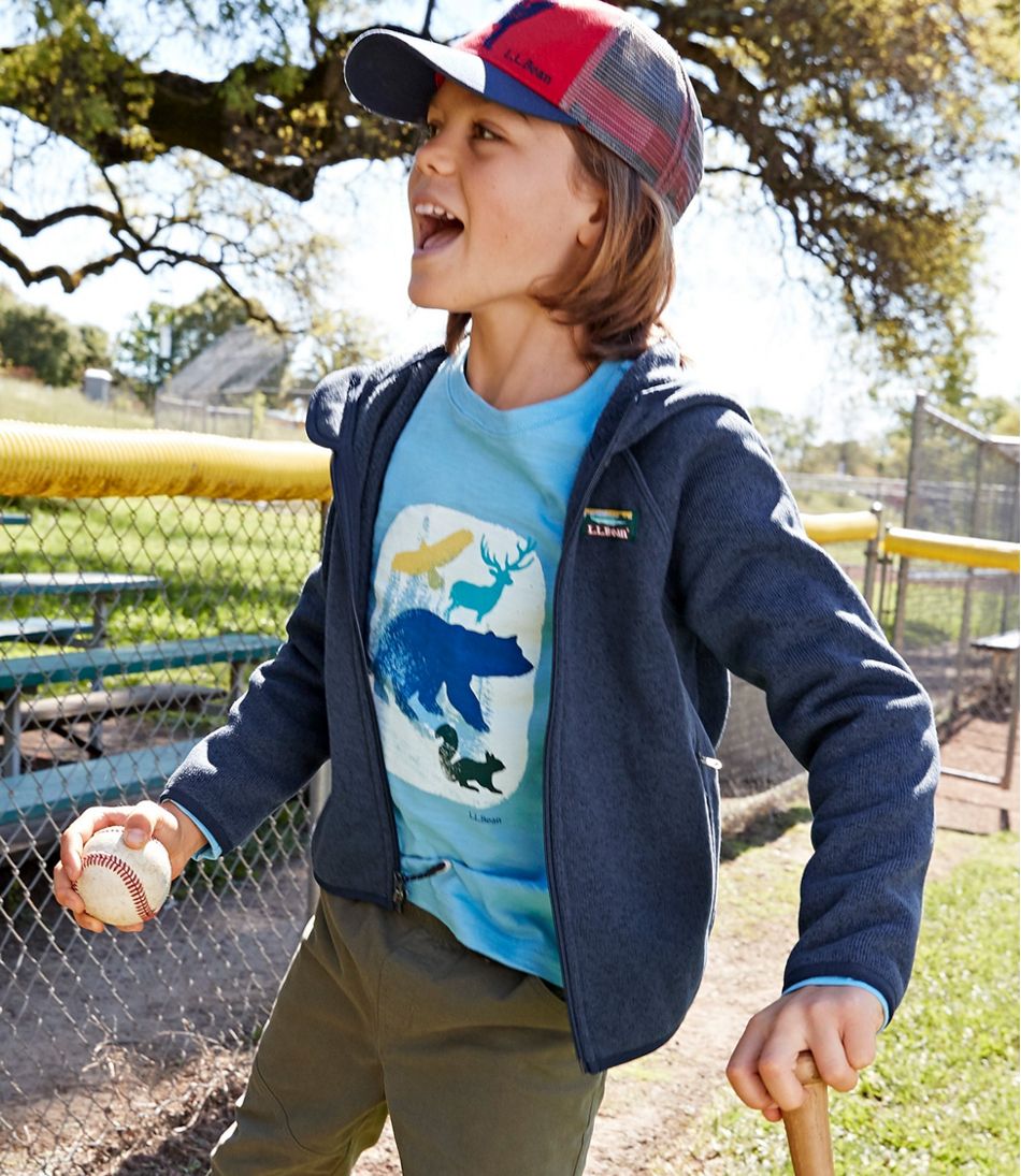 L.L.Bean Kids' Sweater Fleece, Hooded CLOTHING|OUTERWEAR