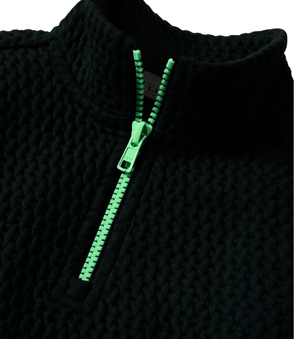 L.L.Bean Toddlers' Ridgeknit Pullover, Glow-in-the-Dark Quarter-Zip CLOTHING