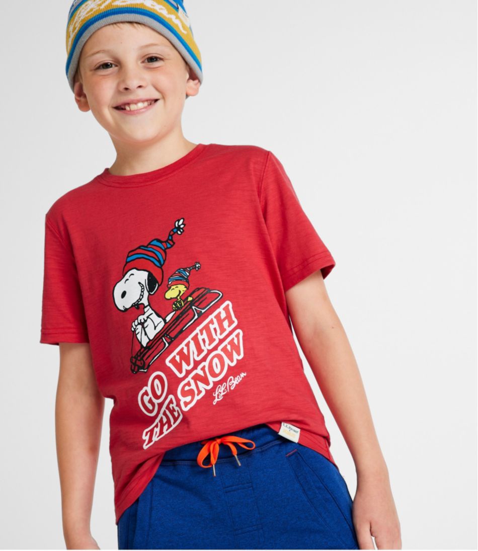 L.L.Bean Kids' x Peanuts Short-Sleeve Tee CLOTHING