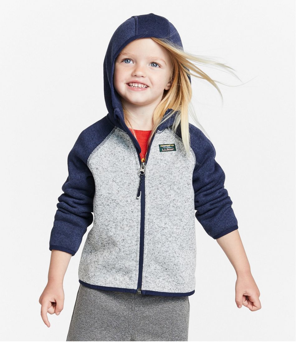 L.L.Bean Infants' and Toddlers' Sweater Fleece, Hooded Colorblock CLOTHING|OUTERWEAR|SALE