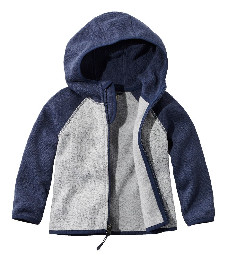 L.L.Bean Infants' and Toddlers' Sweater Fleece, Hooded Colorblock CLOTHING|OUTERWEAR|SALE