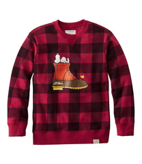 L.L.Bean Kids' x Peanuts Crew Sweatshirt CLOTHING