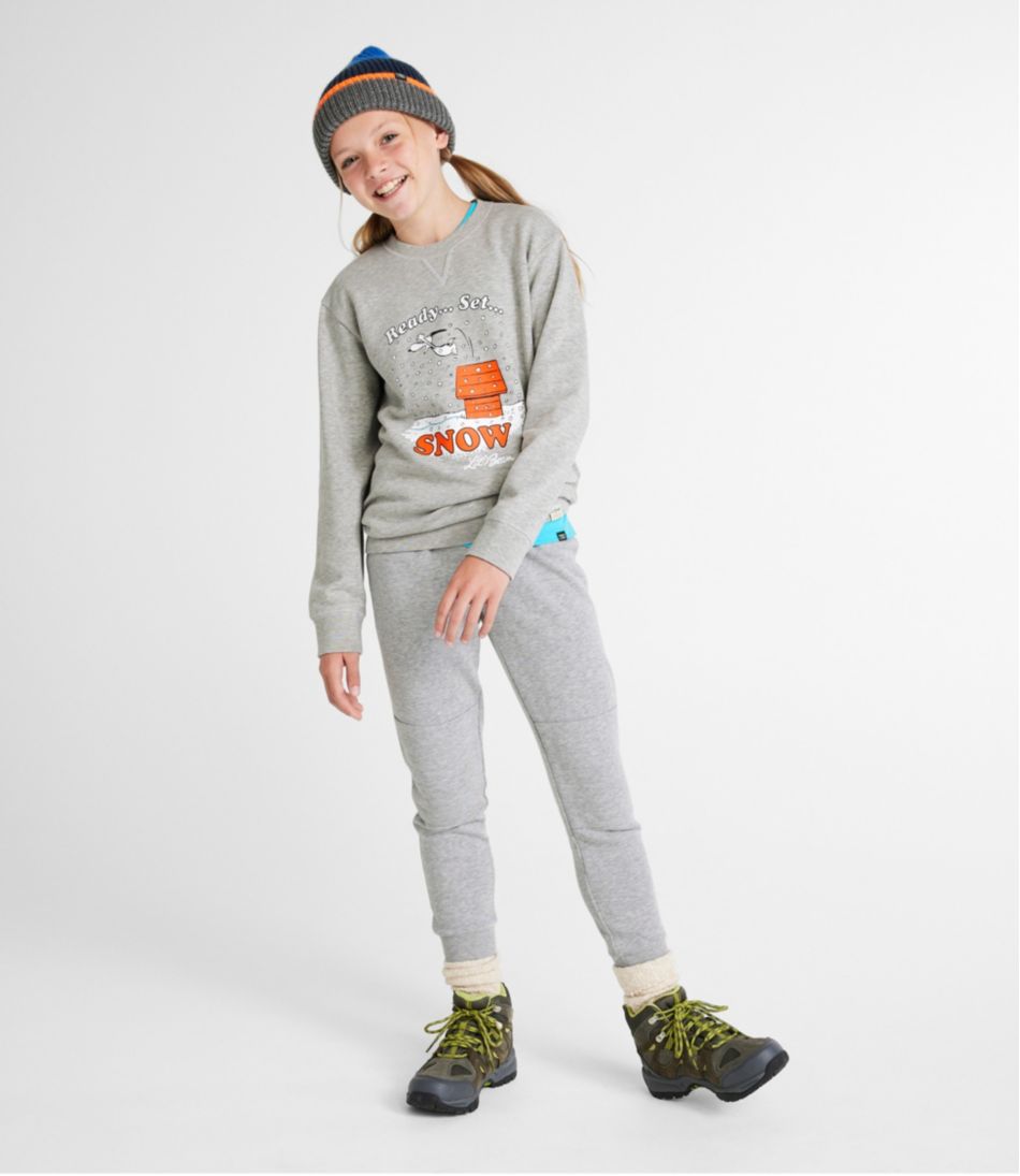 L.L.Bean Kids' x Peanuts Crew Sweatshirt CLOTHING