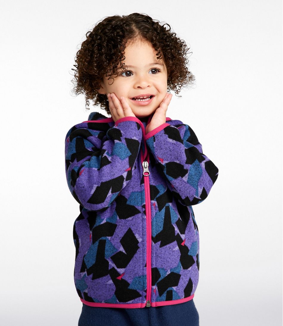 L.L.Bean Infants' and Toddlers' Sweater Fleece, Full-Zip Print CLOTHING