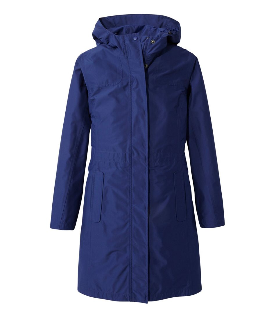 L.L.Bean Women's H2OFF Raincoat, PrimaLoft-Lined OUTERWEAR