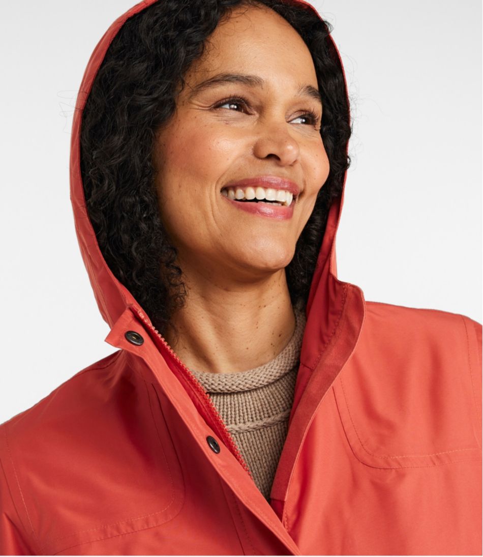 L.L.Bean Women's H2OFF Raincoat, PrimaLoft-Lined OUTERWEAR