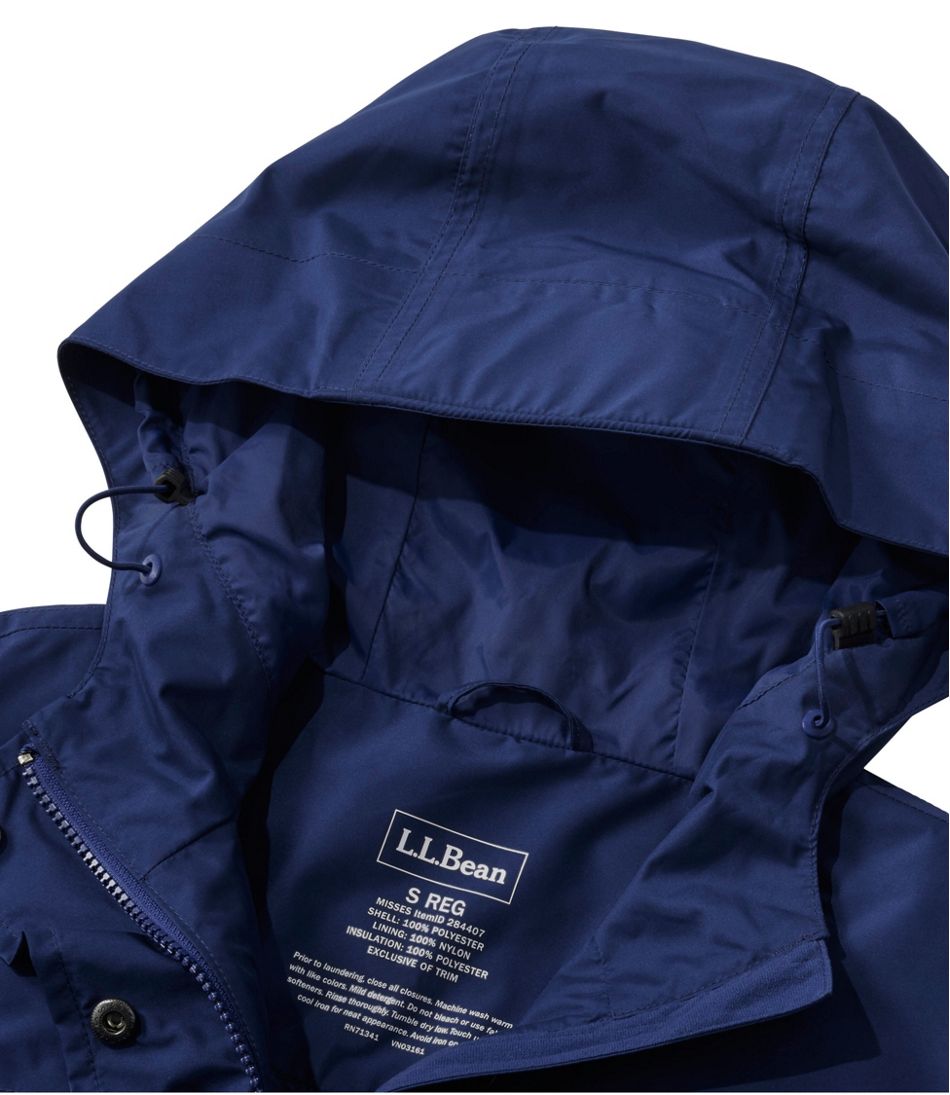 L.L.Bean Women's H2OFF Rain Jacket, PrimaLoft-Lined OUTERWEAR