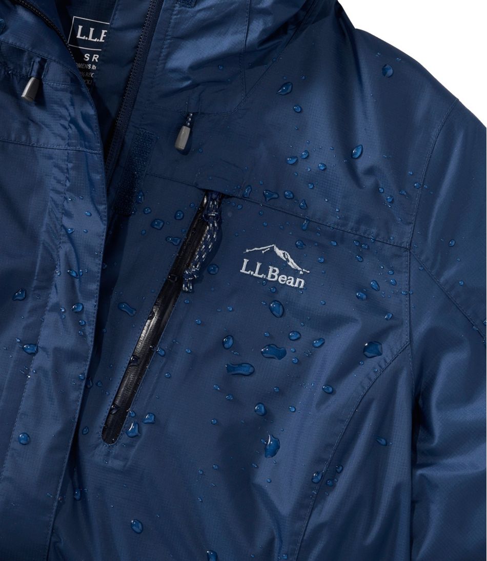 L.L.Bean Women's Trail Model Rain Jacket, Fleece-Lined OUTERWEAR
