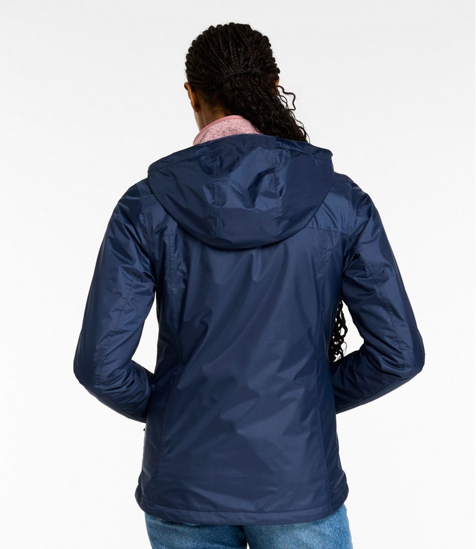 L.L.Bean Women's Trail Model Rain Jacket, Fleece-Lined OUTERWEAR