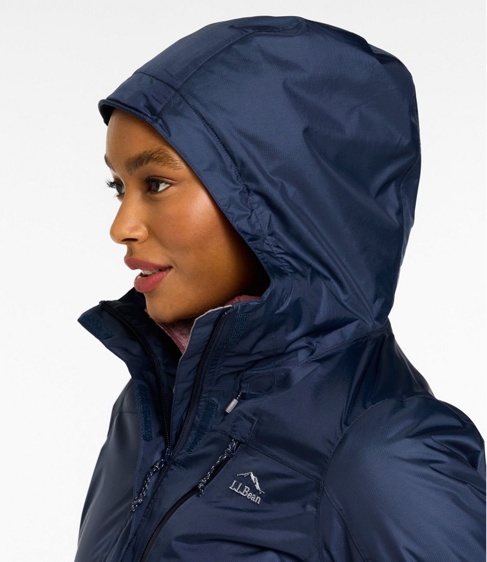 L.L.Bean Women's Trail Model Rain Jacket, Fleece-Lined OUTERWEAR