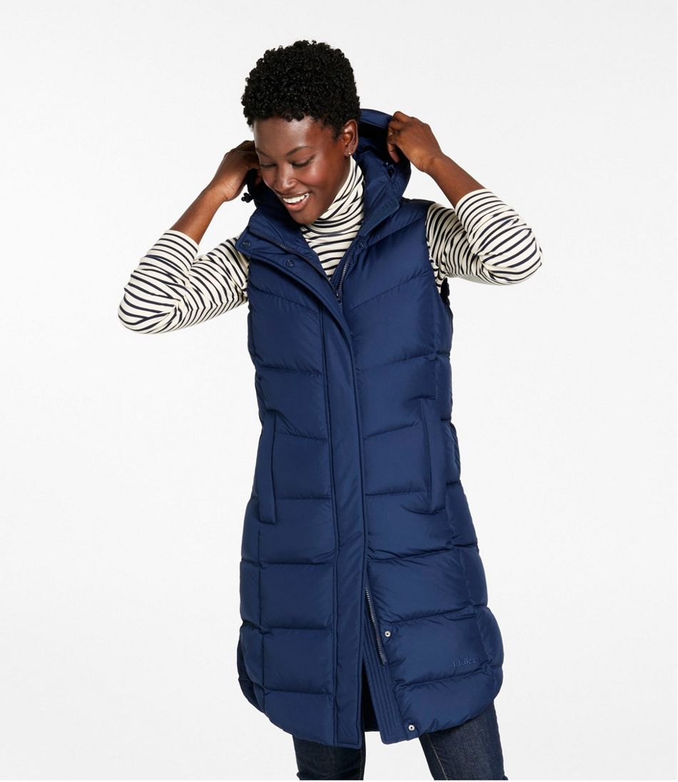 L.L.Bean Women's Popham Puffer Long Vest OUTERWEAR