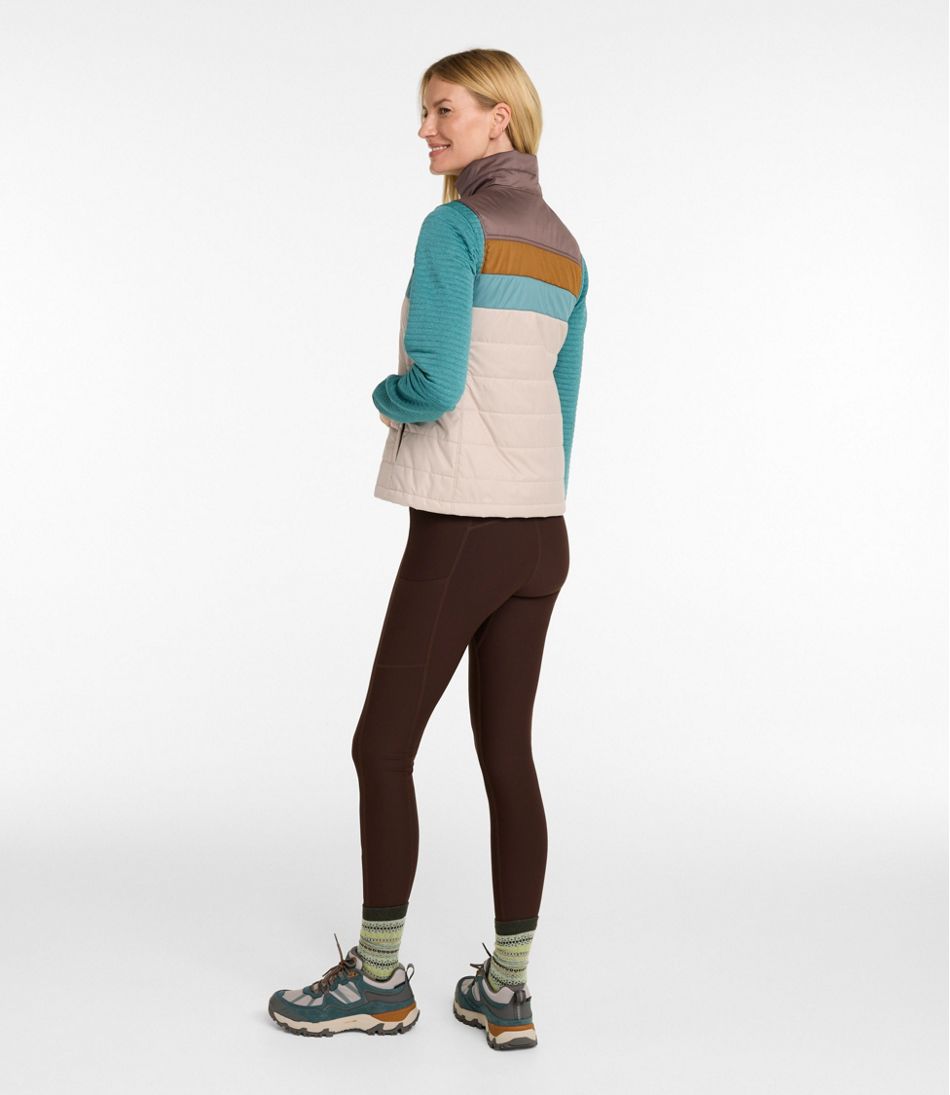 L.L.Bean Women's Mountain Classic Puffer Vest, Colorblock OUTERWEAR|SALE