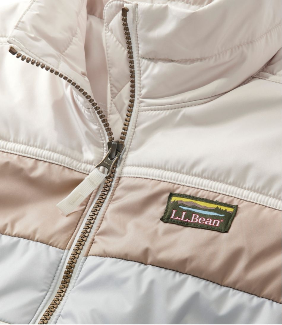 L.L.Bean Women's Mountain Classic Puffer Vest, Colorblock OUTERWEAR|SALE