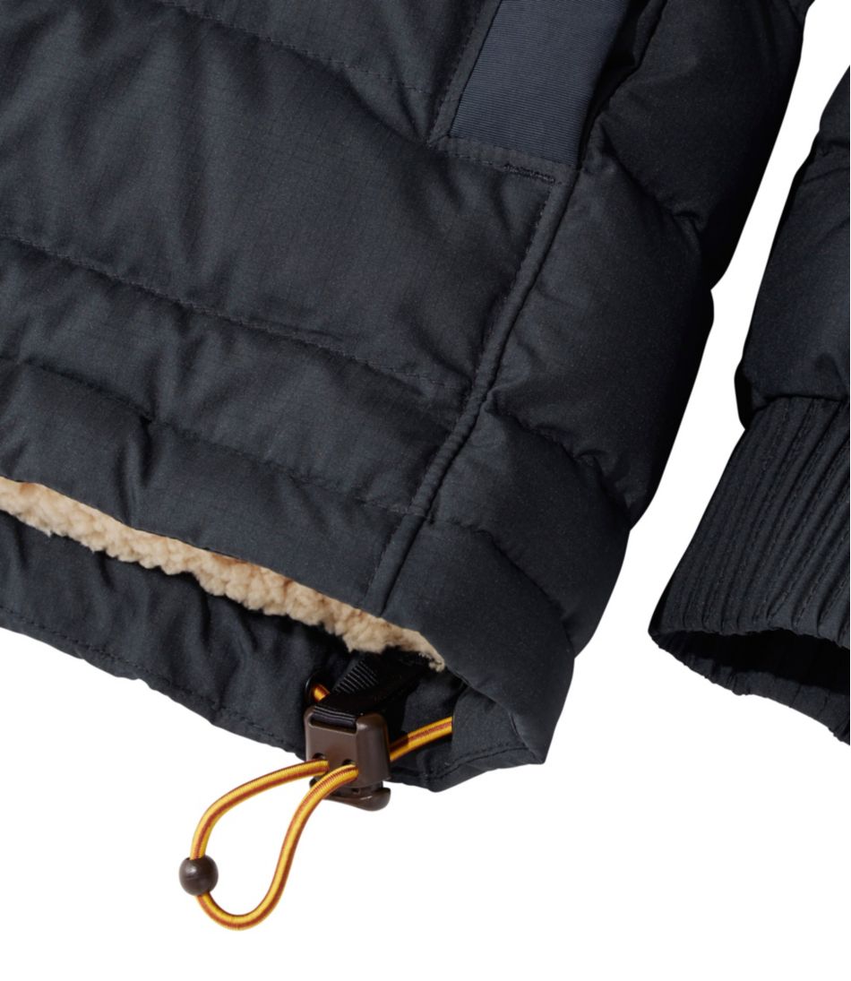 L.L.Bean Men's Mountain Classic Down Hooded Jacket, Sherpa-Lined OUTERWEAR