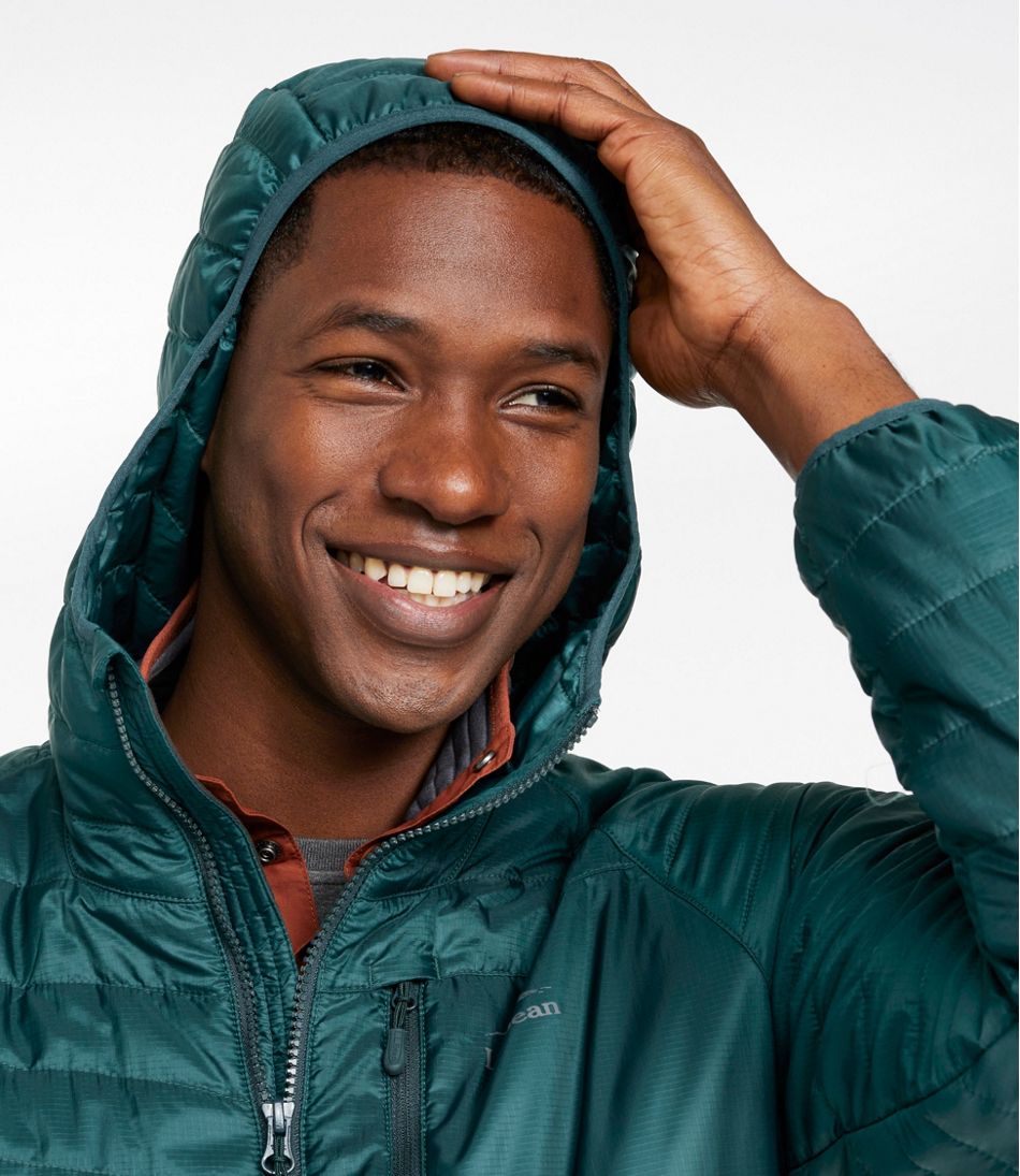 L.L.Bean Men's PrimaLoft Packaway Hooded Jacket OUTERWEAR|SALE