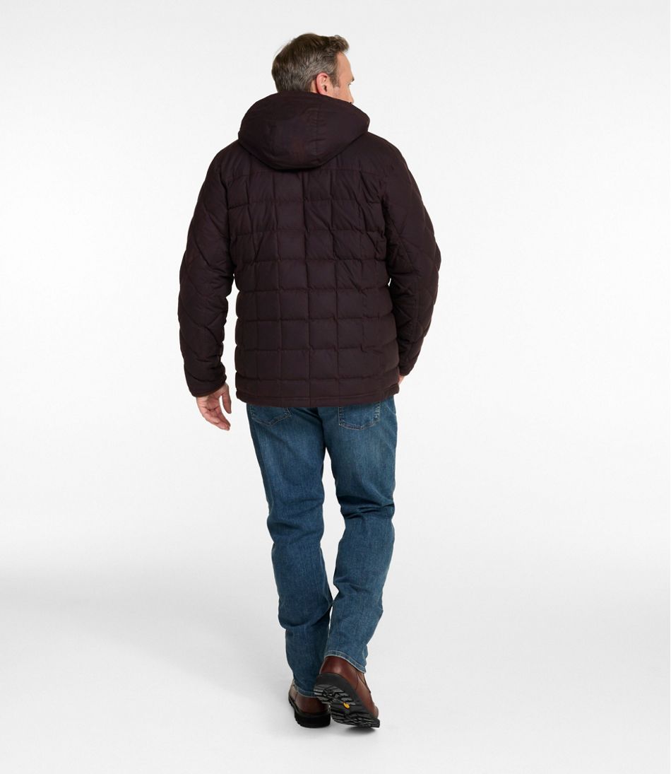 L.L.Bean Men's Upcountry Waxed Down Hooded Jacket OUTERWEAR|OUTDOOR EQUIPMENT
