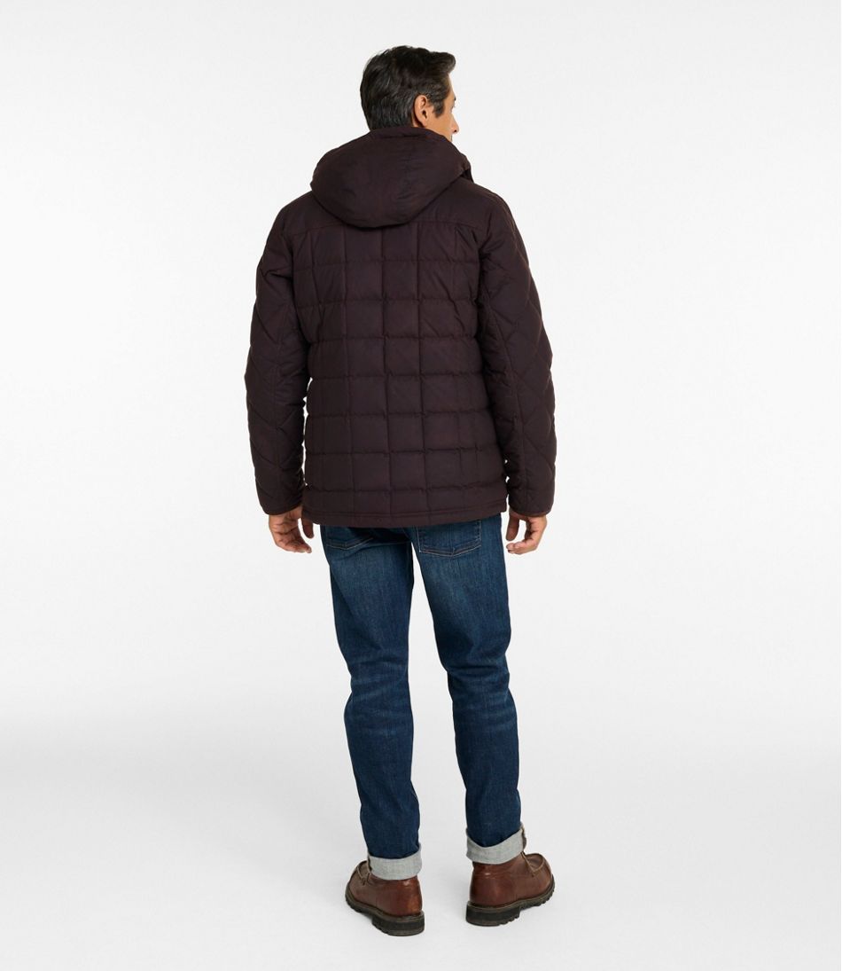 L.L.Bean Men's Upcountry Waxed Down Hooded Jacket OUTERWEAR|OUTDOOR EQUIPMENT