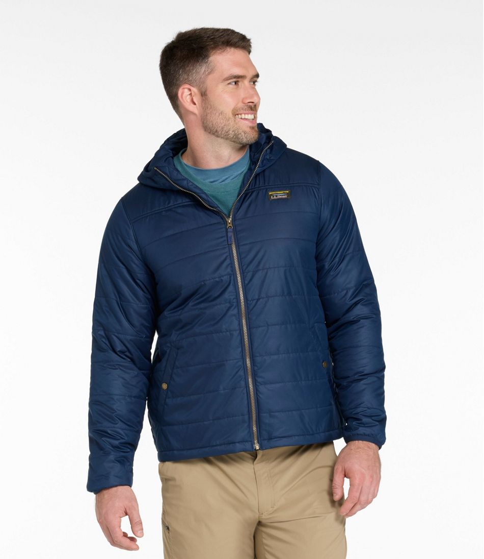 L.L.Bean Men's Mountain Classic Puffer Hooded Jacket OUTERWEAR|SALE