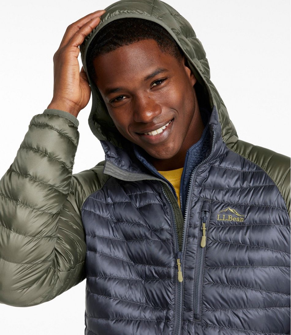 L.L.Bean Men's Ultralight 850 Down Sweater Hooded Jacket OUTERWEAR