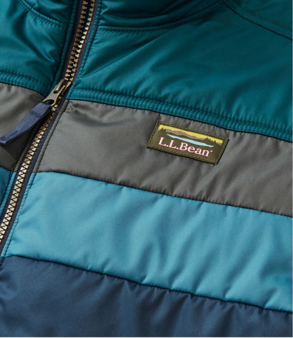 L.L.Bean Men's Mountain Classic Puffer Jacket, Colorblock OUTERWEAR|SALE