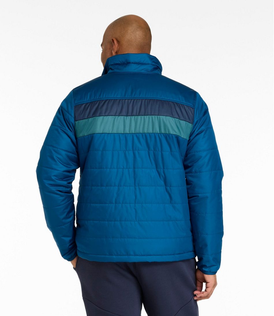 L.L.Bean Men's Mountain Classic Puffer Jacket, Colorblock OUTERWEAR|SALE
