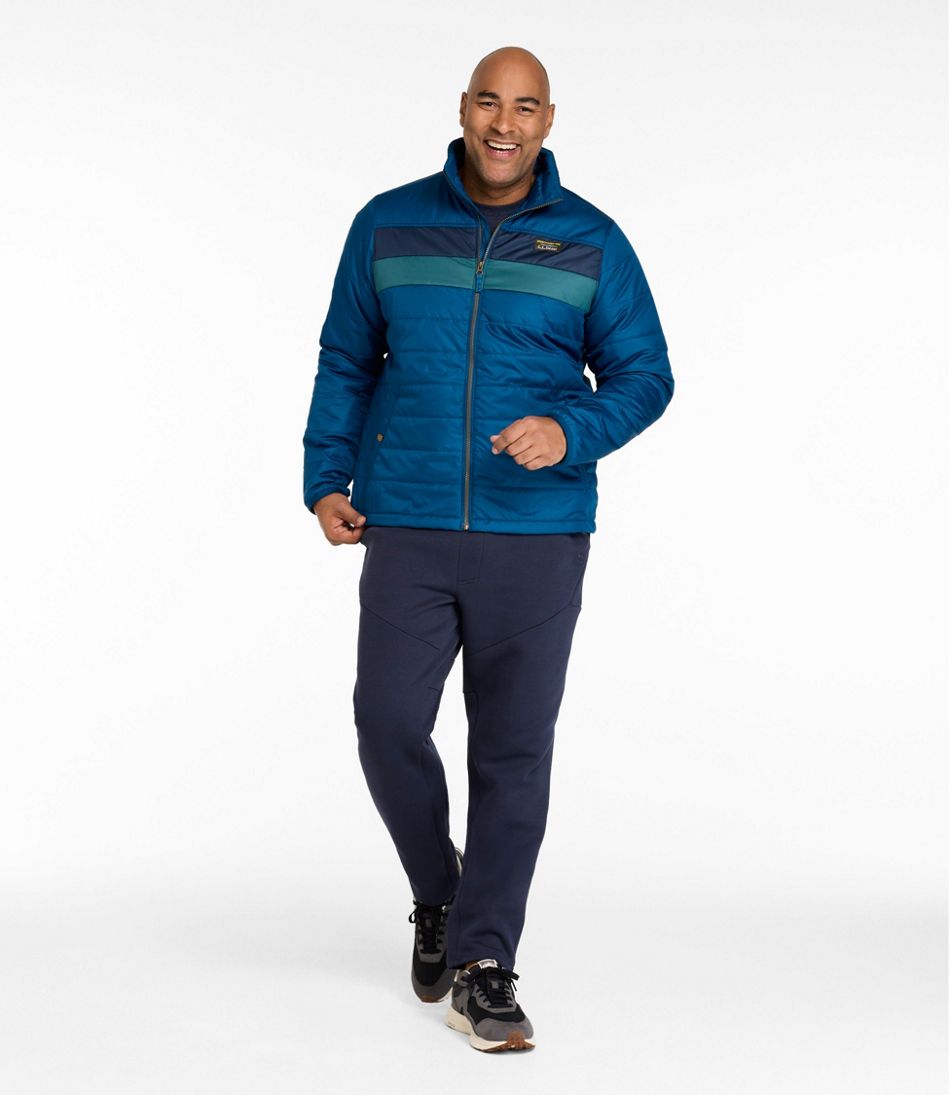L.L.Bean Men's Mountain Classic Puffer Jacket, Colorblock OUTERWEAR|SALE