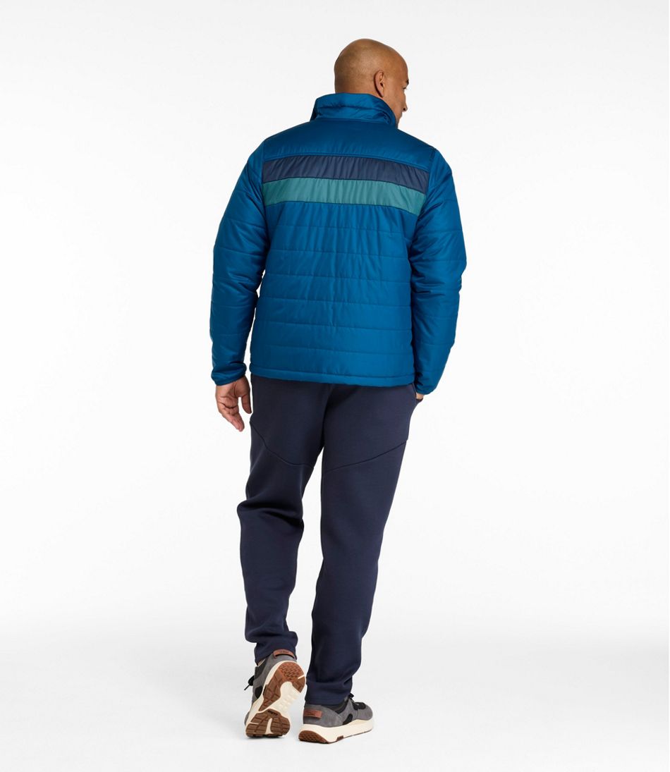 L.L.Bean Men's Mountain Classic Puffer Jacket, Colorblock OUTERWEAR|SALE