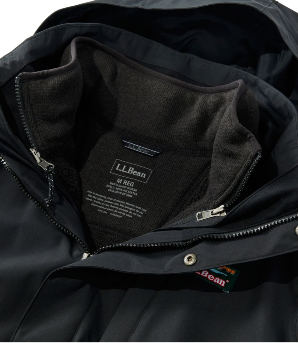 L.L.Bean Men's Sweater Fleece 3-in-1 Jacket OUTERWEAR