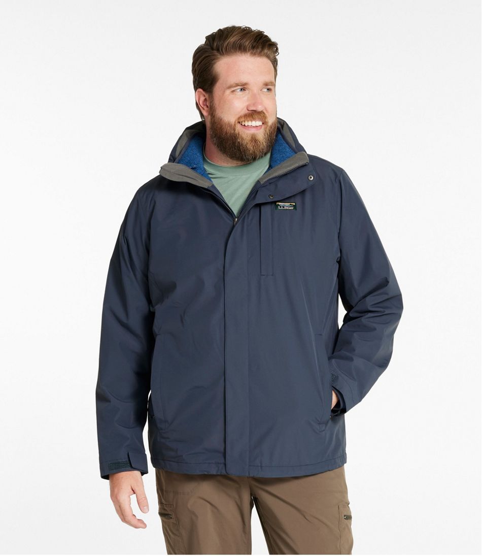 L.L.Bean Men's Sweater Fleece 3-in-1 Jacket OUTERWEAR