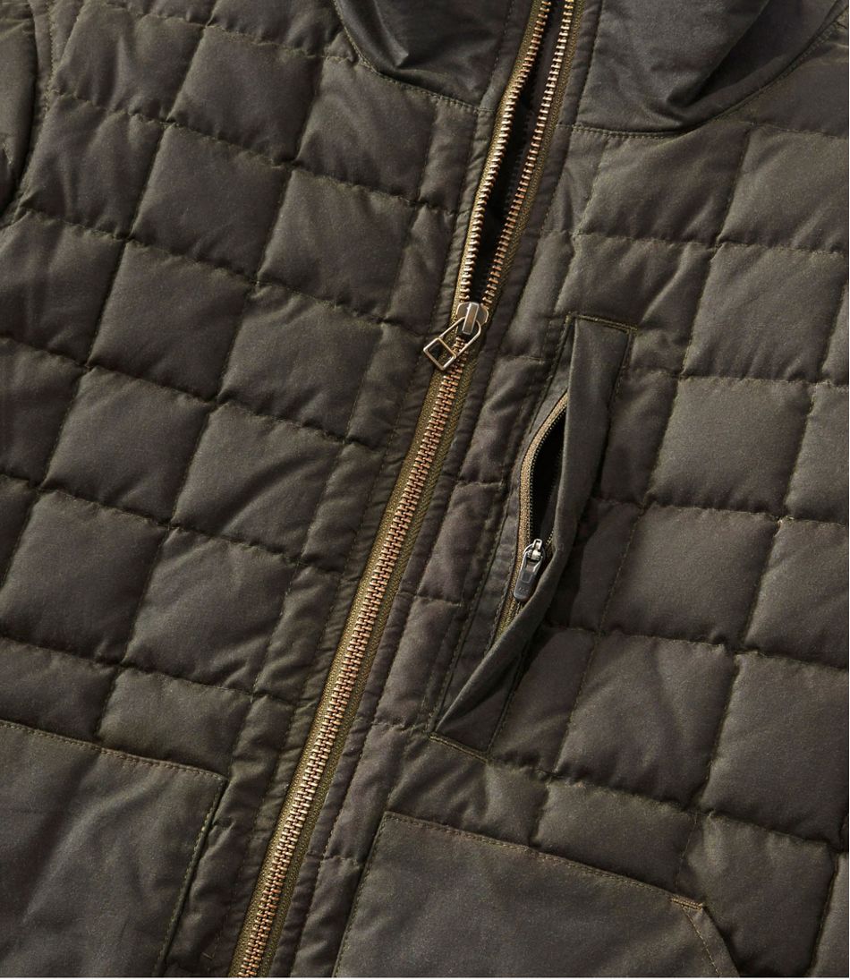 L.L.Bean Men's Upcountry Waxed Cotton Down Sweater OUTERWEAR