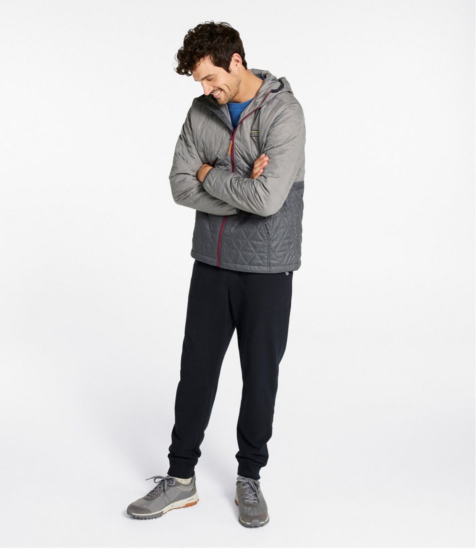L.L.Bean Men's Katahdin Insulated Hoodie, Colorblock OUTERWEAR