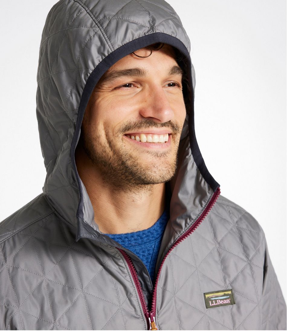 L.L.Bean Men's Katahdin Insulated Hoodie, Colorblock OUTERWEAR