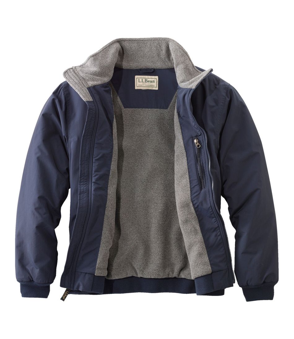 L.L.Bean Men's Warm-Up Jacket, Fleece Lined OUTERWEAR
