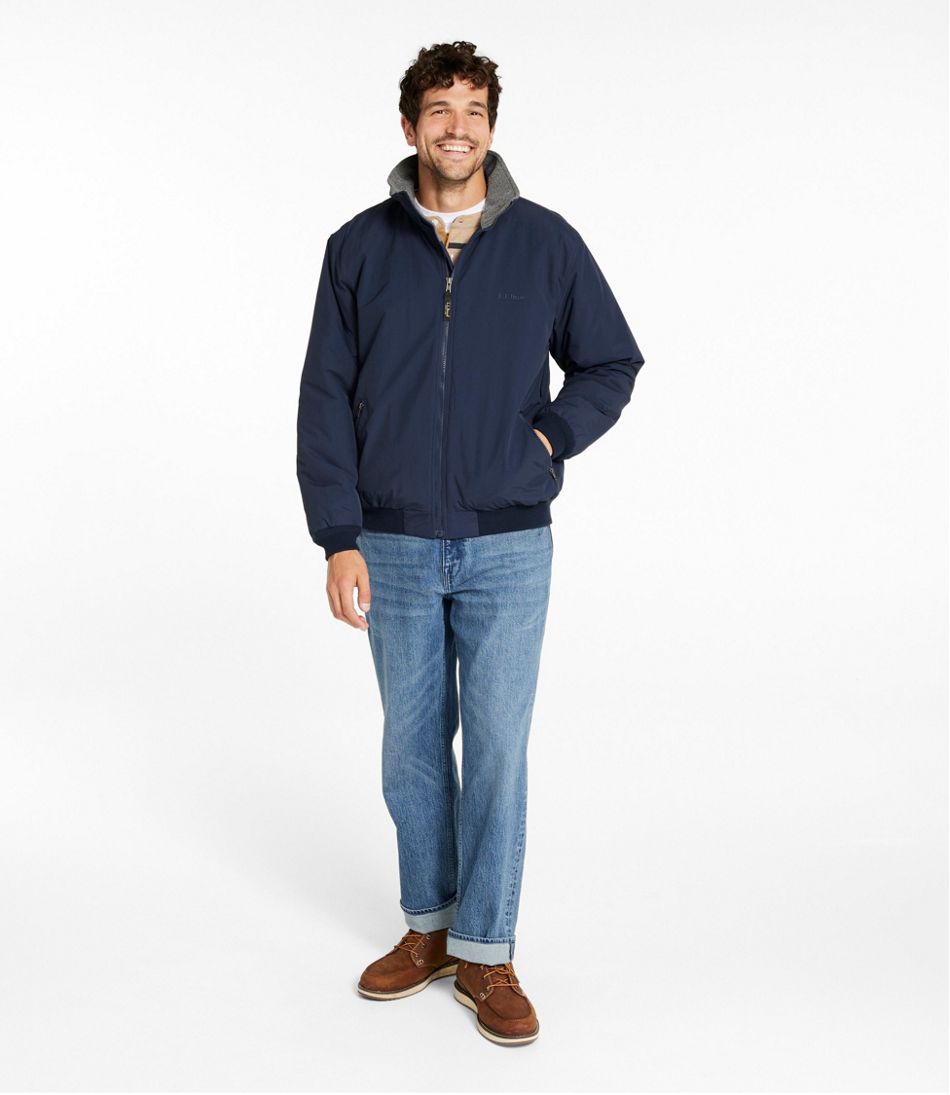 L.L.Bean Men's Warm-Up Jacket, Fleece Lined OUTERWEAR