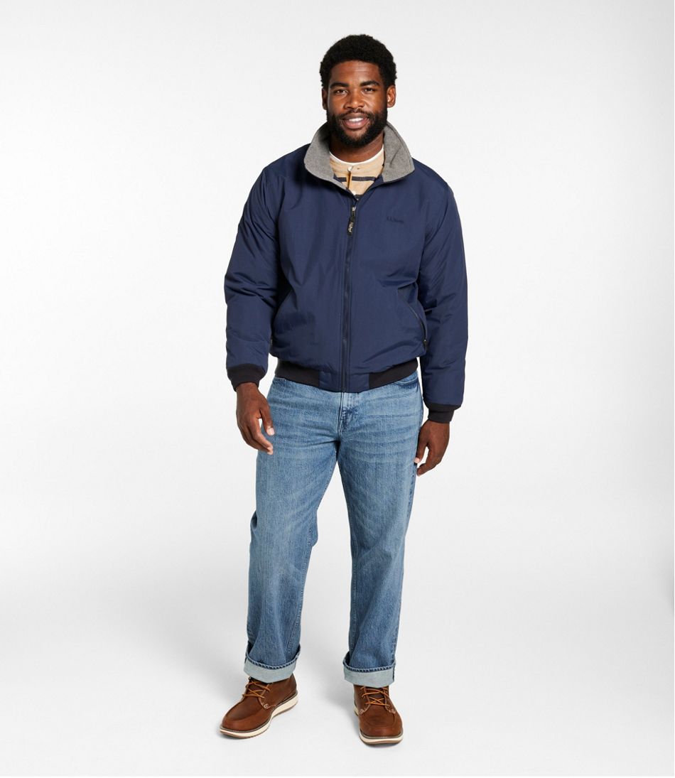 L.L.Bean Men's Warm-Up Jacket, Fleece Lined OUTERWEAR