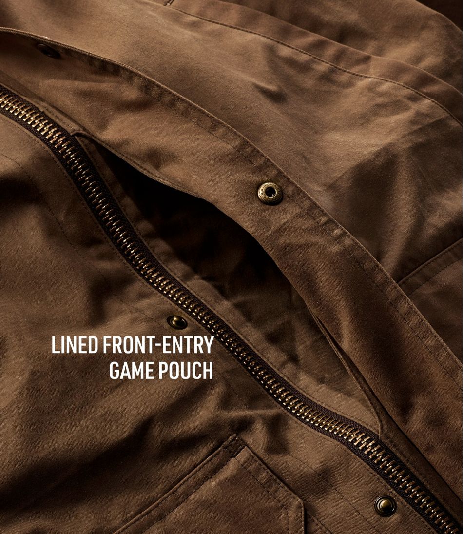 L.L.Bean Men's Double L Waxed-Cotton Upland Coat OUTERWEAR|OUTDOOR EQUIPMENT