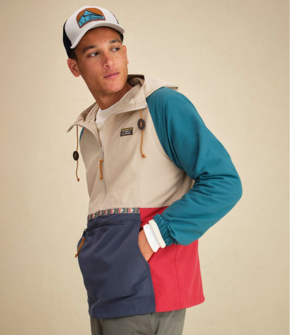 L.L.Bean Men's Mountain Classic Anorak, Multi-Color OUTERWEAR