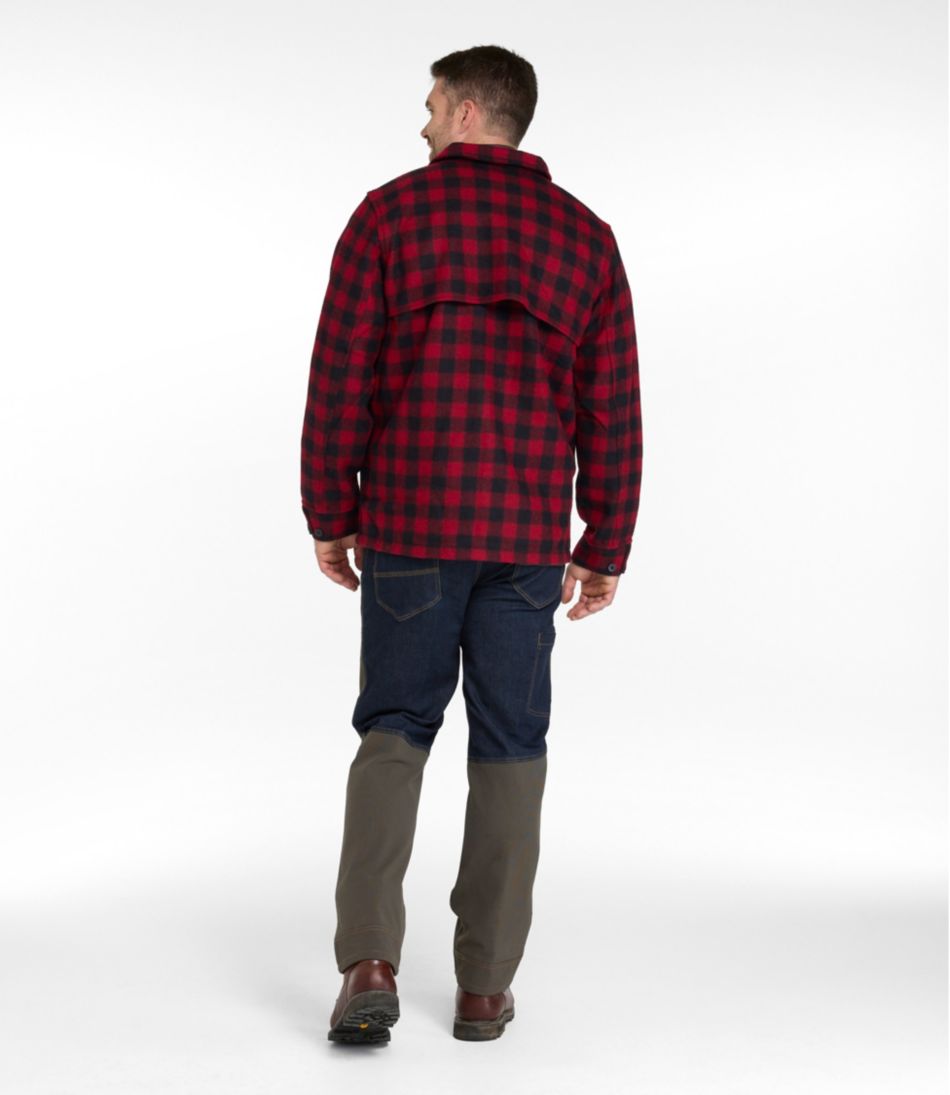 L.L.Bean Men's Maine Guide Zip-Front Jac-Shirt, Plaid OUTERWEAR|OUTDOOR EQUIPMENT|SALE