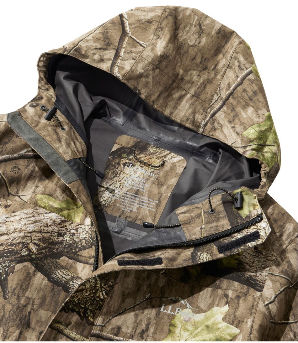 L.L.Bean Men's Northwoods II Rain Jacket, Camo OUTERWEAR|OUTDOOR EQUIPMENT
