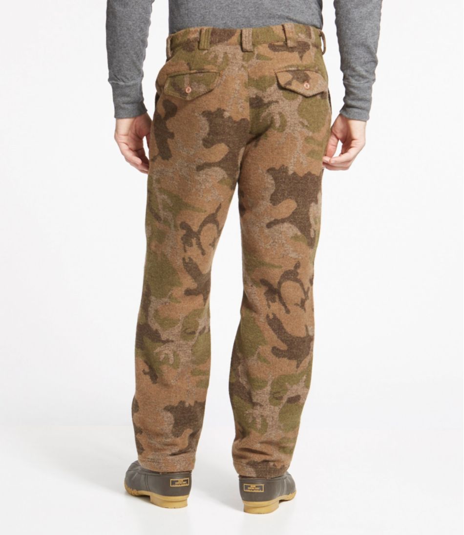 L.L.Bean Men's Maine Guide Wool Pants with PrimaLoft, Camouflage OUTERWEAR|OUTDOOR EQUIPMENT|SALE