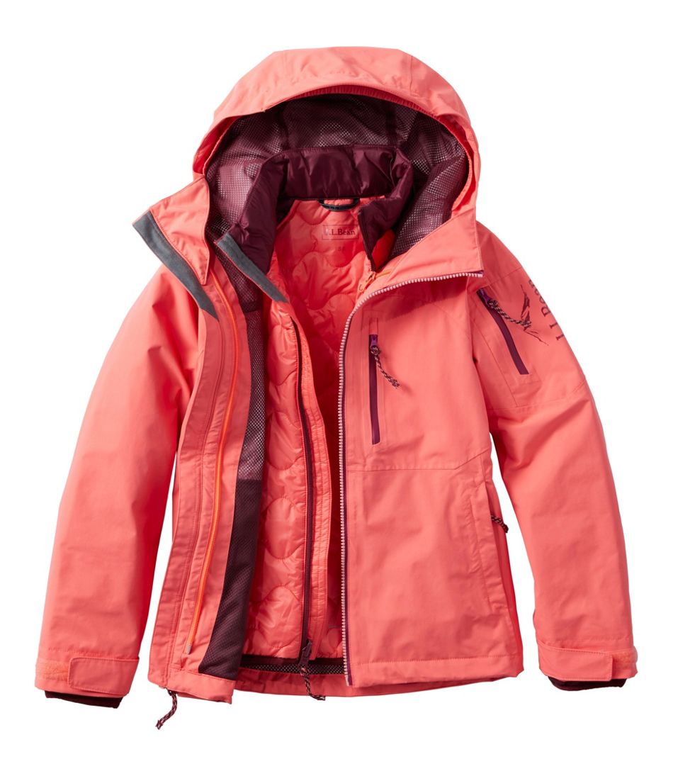 L.L.Bean Kids' Pathfinder Waterproof 3-in-1 Jacket OUTERWEAR