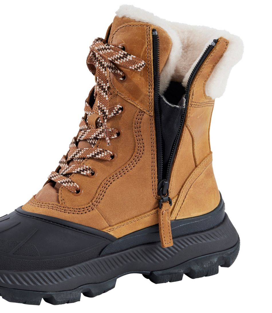 L.L.Bean Women's Storm Chaser 6 Lace-Up Boots, Waterproof Insulated FOOTWEAR