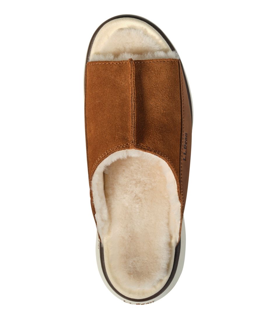 L.L.Bean Women's Freeport Slides, Shearling-Lined FOOTWEAR