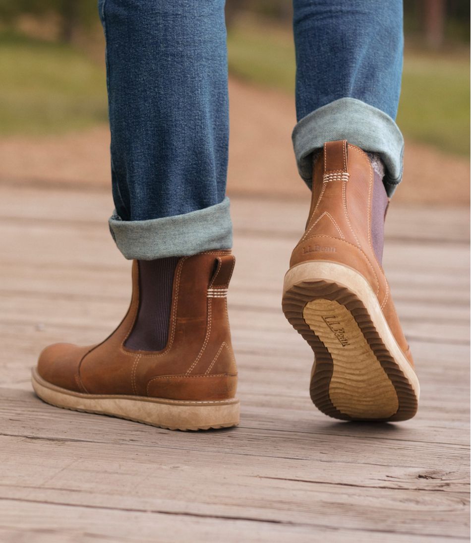 L.L.Bean Men's Stonington Chelsea Boots, Leather FOOTWEAR