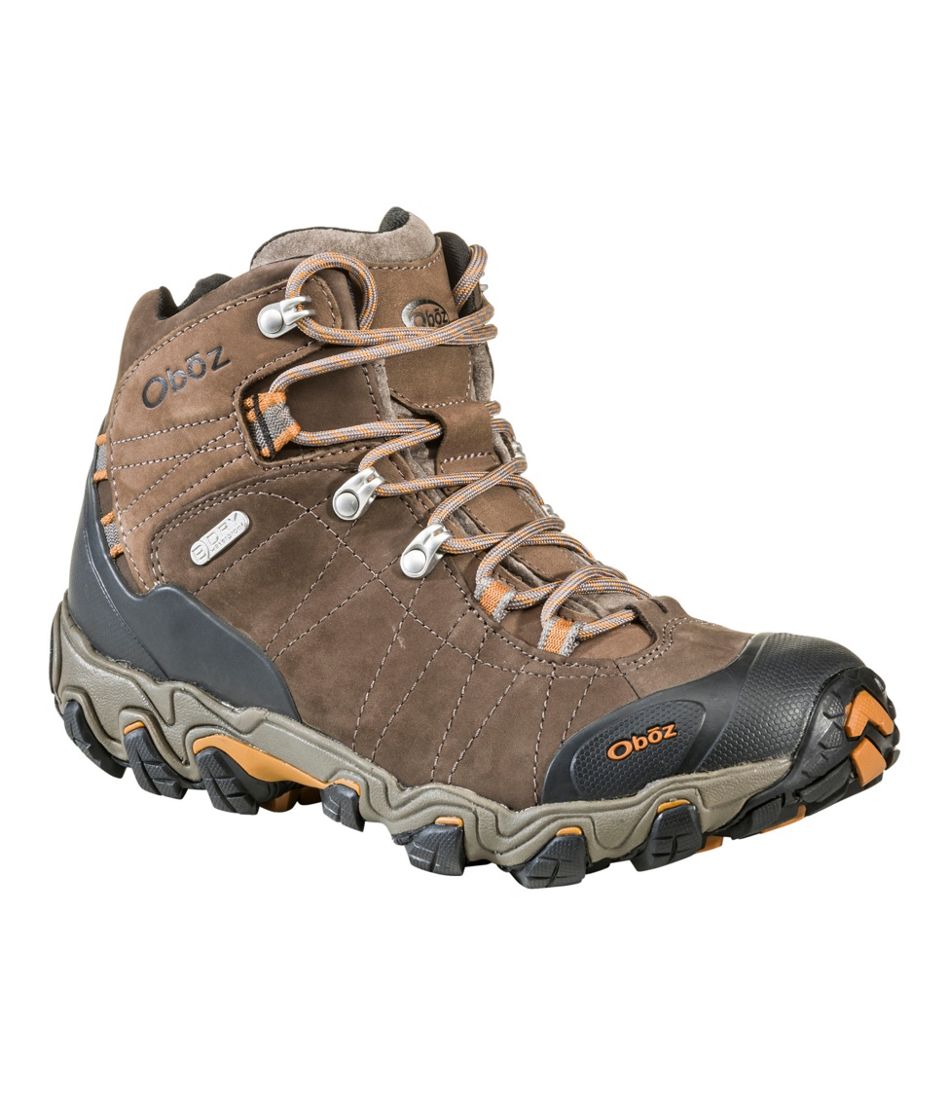 L.L.Bean Men's Oboz Bridger Mid B-Dry Hiking Boots FOOTWEAR