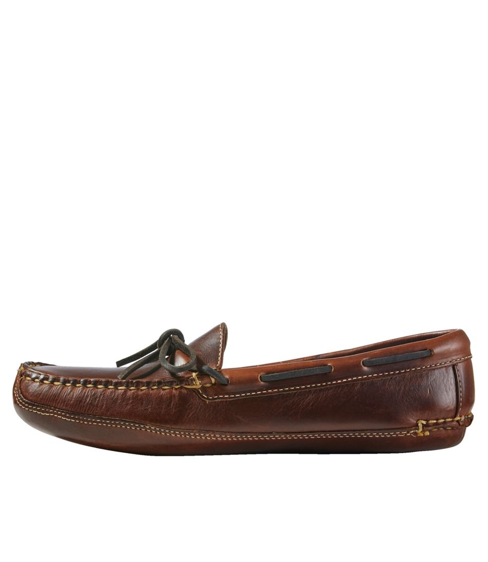L.L.Bean Men's Leather Double-Sole Slippers, Leather-Lined FOOTWEAR